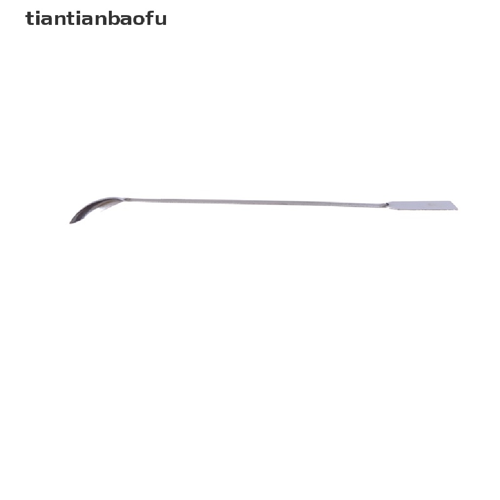 [tiantianbaofu] NEW Horn Spoon,Medicinal ladle with Spatula,Length 200mm Laboratory Supplies Hot Boutique