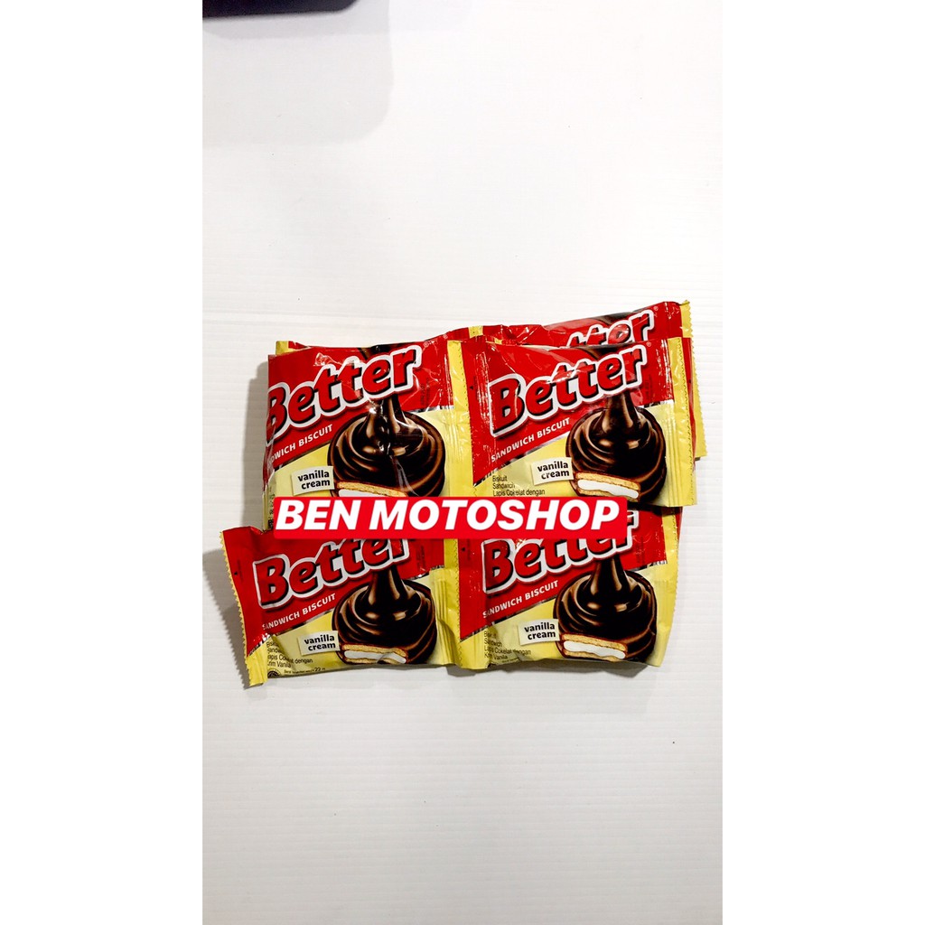 

PROMO BETTER 1 RENCENG 10 SACHET PCS 22G 22GR 22 G GR COKLAT BISKUIT DUS TERMURAH