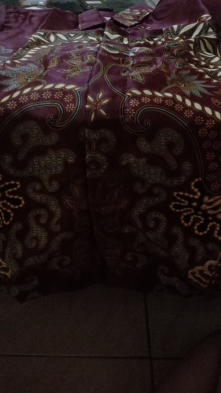 Couple Gamis Semi Sutera Premium Busui Friendly Kemeja Full Furing Ori Batik Solo