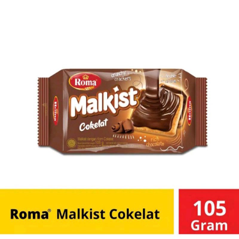 

Roma Malkist Coklat Cokelat 105gram