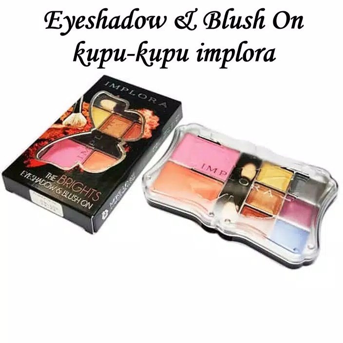 IMPLORA PALETTE BUTTERFLY EYESHADOW DAN BLUSH ON [SWEETSPACE]