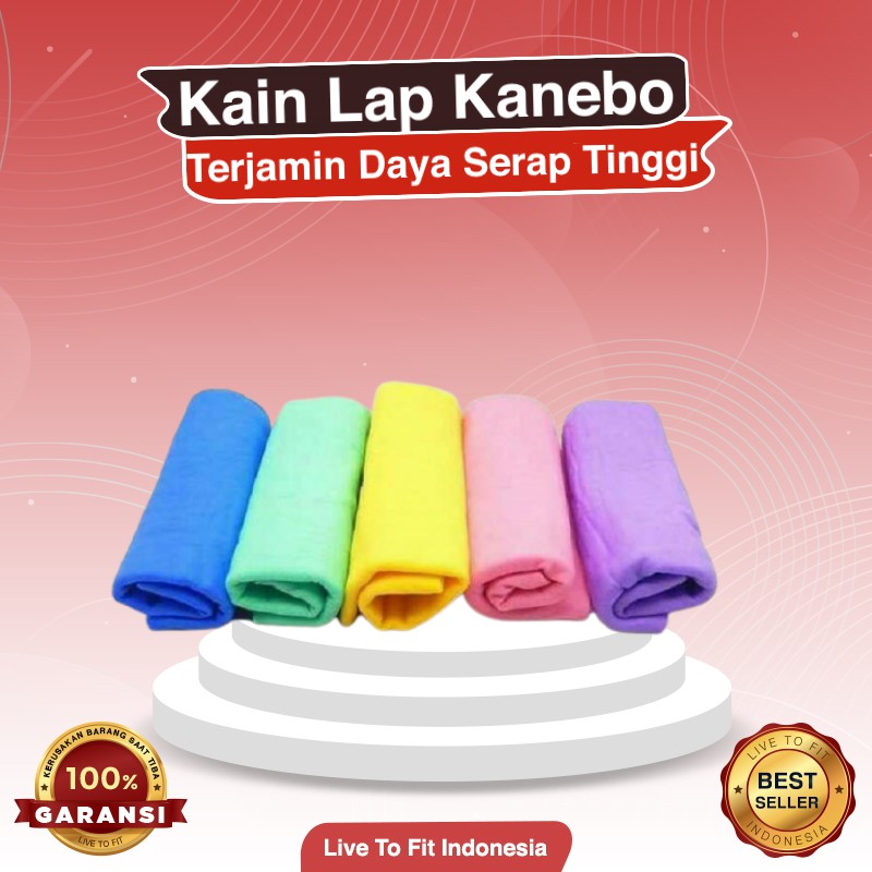 Kain Lap Serbet Dapur Kanebo Plas Chamois aoin Serat Sintetis Polos Murah Original GRATIS ONGKIR COD