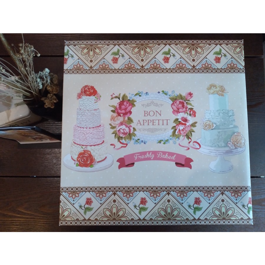 Cake Box Kotak Kue Dus Tart Kemasan Kue Ukuran 40 x 40 x 20 cm kardus