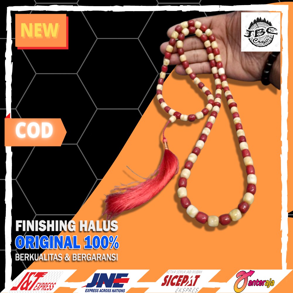 Tasbih - Tasbeh. Tasbih Tijani, Tasbih batu coral - Tasbih Tijani Yuser Peralatan sholat