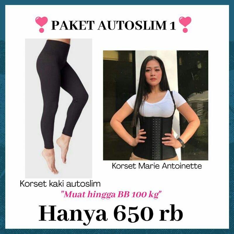 Korset Kaki Autoslim + Marie Antoinette (EXTRA BONUS 2 Produk) Pelangsing paha perut lengan betis turbo stone byc_shop