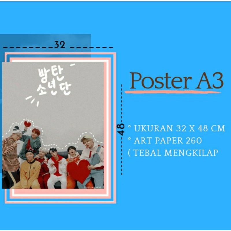 Poster A3 Poster Anime Poster Kpop Shopee Indonesia