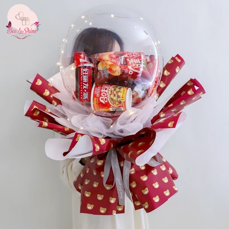 Balon PVC Double Hole 30 inch /pcs (bisa isi snack/souvenir/boneka/flowers)