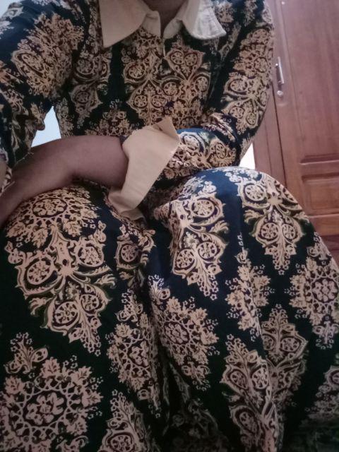 Gamis Batik / Gamis Rauna Rk 051 / Gamis Baloteli / Gamis / Gamis Wanita / Gamis Dewasa /blouse