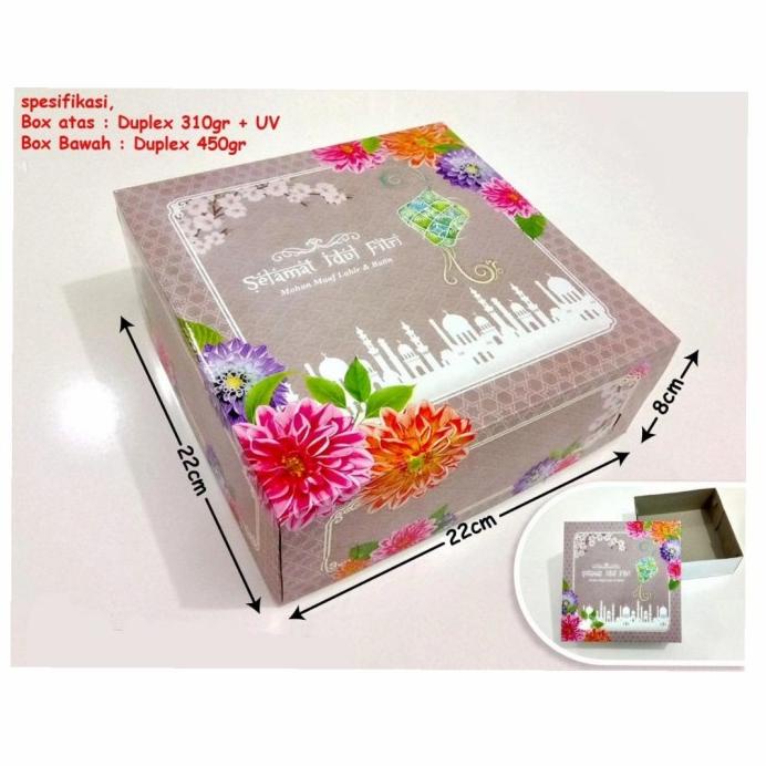 

Box Kotak Dus Hampers Kue Lebaran Idul Fitri 22X22X8Cm-Motif34 Hot!!!R30F