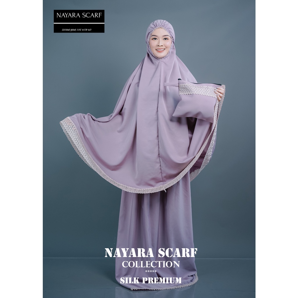 MUKENA DEWASA DAILY PREMIUM SILK FULL RENDA BAWAH