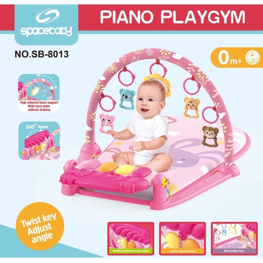 Bebe Smart Mastela Space Baby Piano Playgym Playmat Bayi SB 8017, SB 8013, SB 8020 / Pliko Playmat with Projector