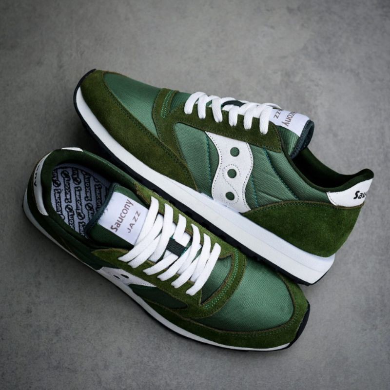 SAUCONY JAZZ VINTAGE GREEN WHITE