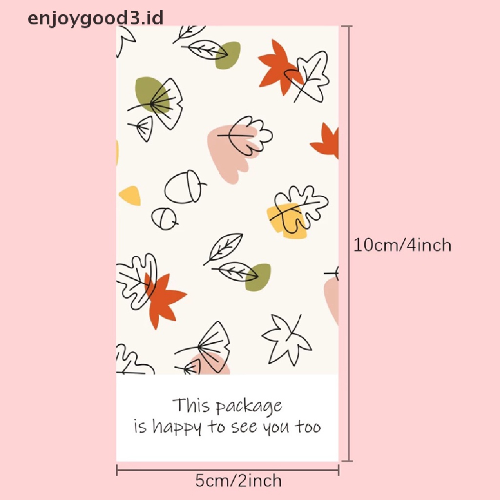 50pcs Stiker Label Thank You To See You Too