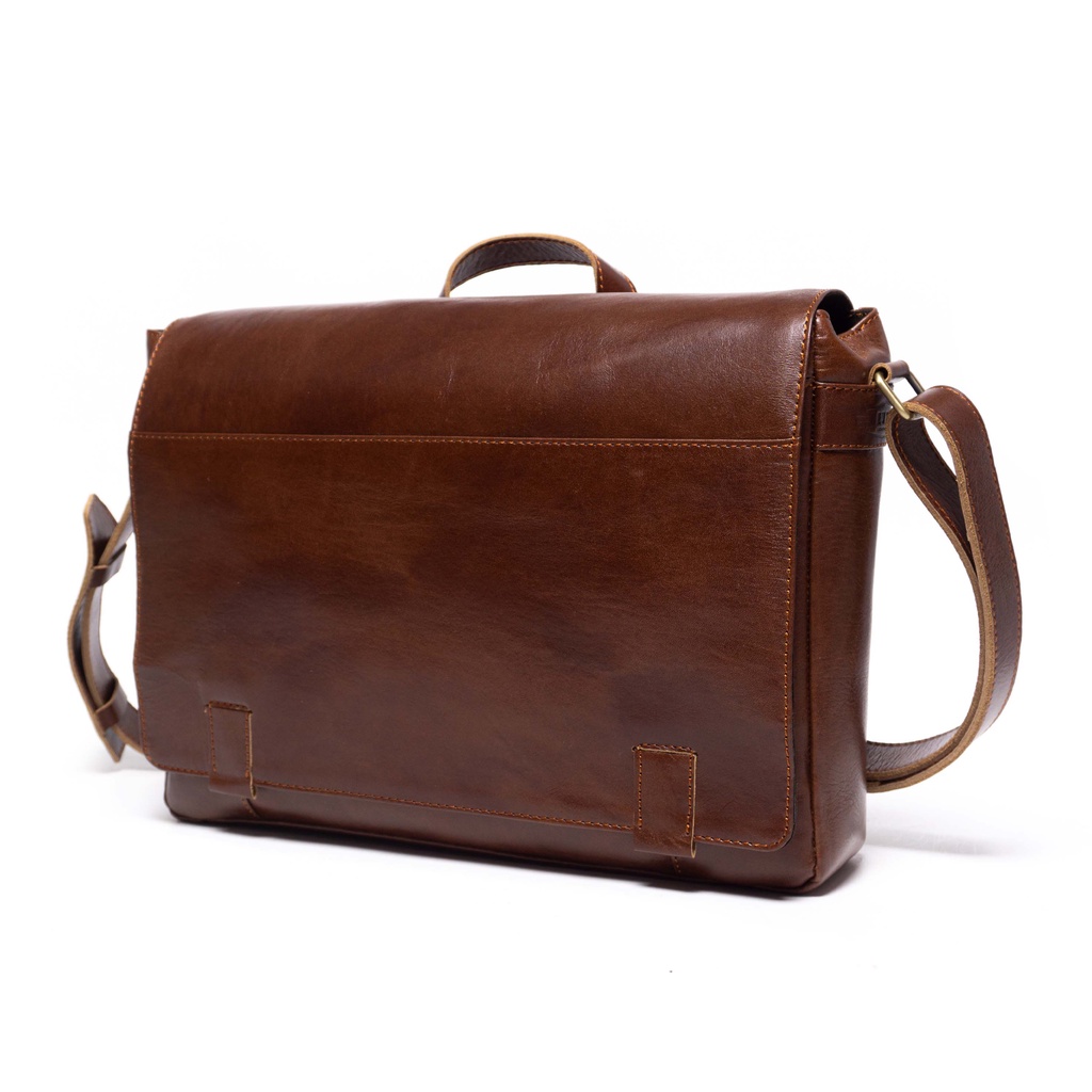 revele leather ethan tas selempang messenger kerja kantor laptop kulit asli pria