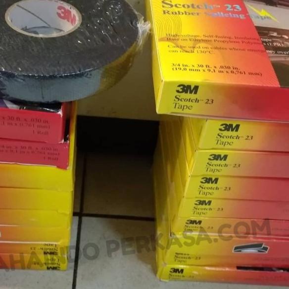 

☈ 3M isolasi karet Rubber Splicing Tape Scotch 23 ❉