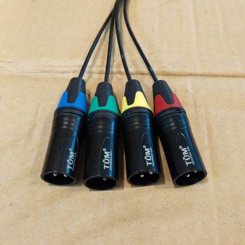 Snake Kabel 4ch TUM Original + Jack Male Female Panjang 5 Meter
