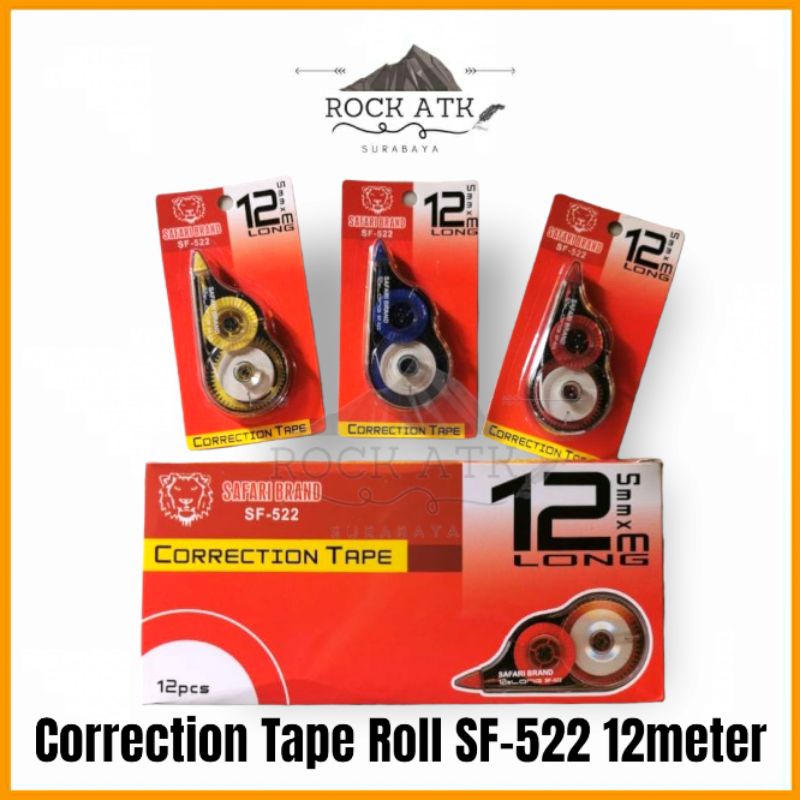 

Correction Tape Sf 522 Safari Tipe X Penghapus Pita Roll Koreksi Kertas ( Pcs )