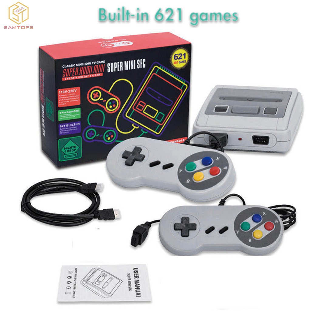 621 classic games built in