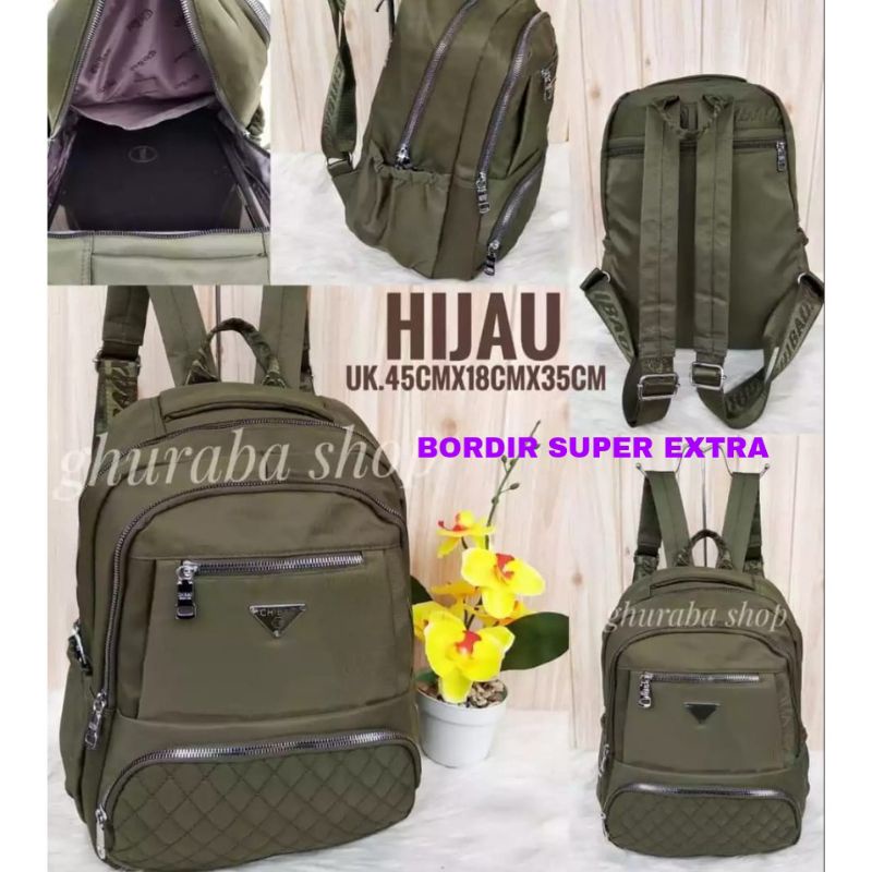 Original Tas Ransel Chibao LAPTOP 14 Inch Wanita Import Korea Best Seller Terbaru Elegan Design