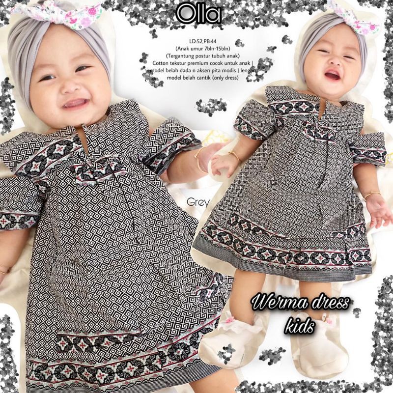 DRESS ANAK PAKAIAN BAYI BATIK KATUN ASLI LUCU