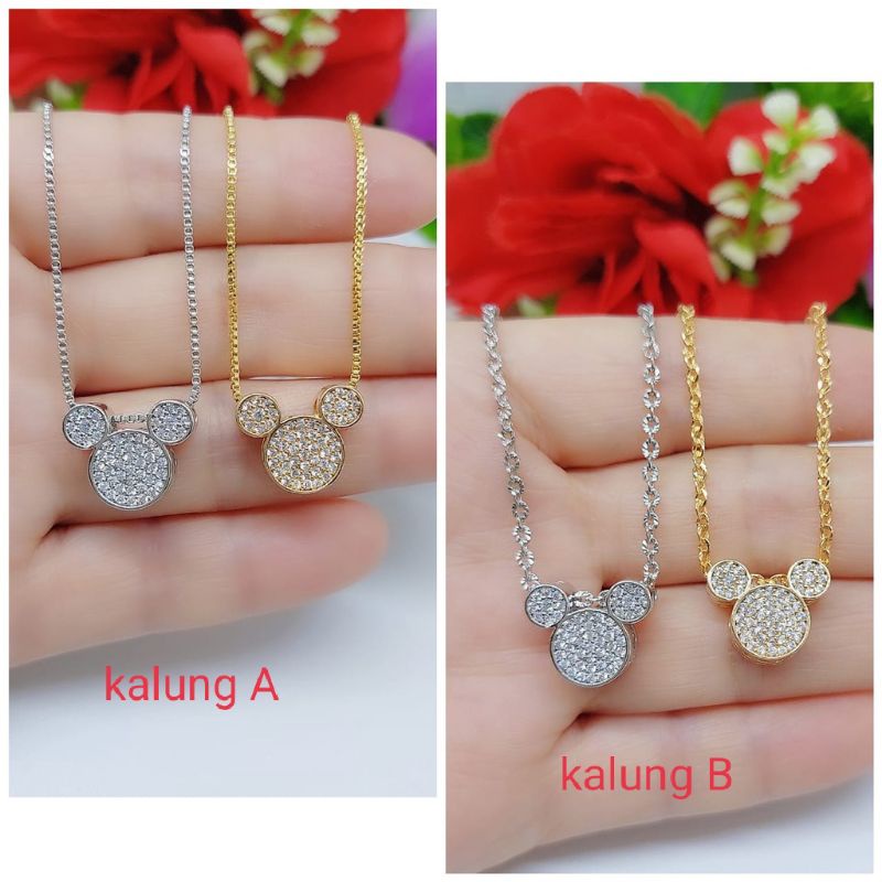 Kalung Xuping Permata Queen &amp; Mickey