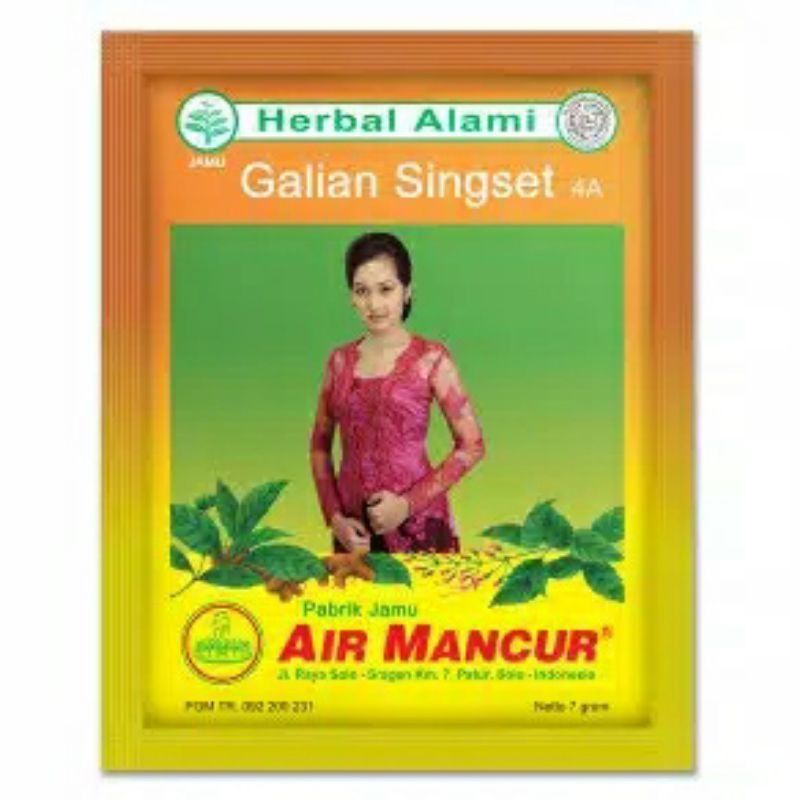 Jamu Galian Singset Air Mancur Isi 10 Sachet