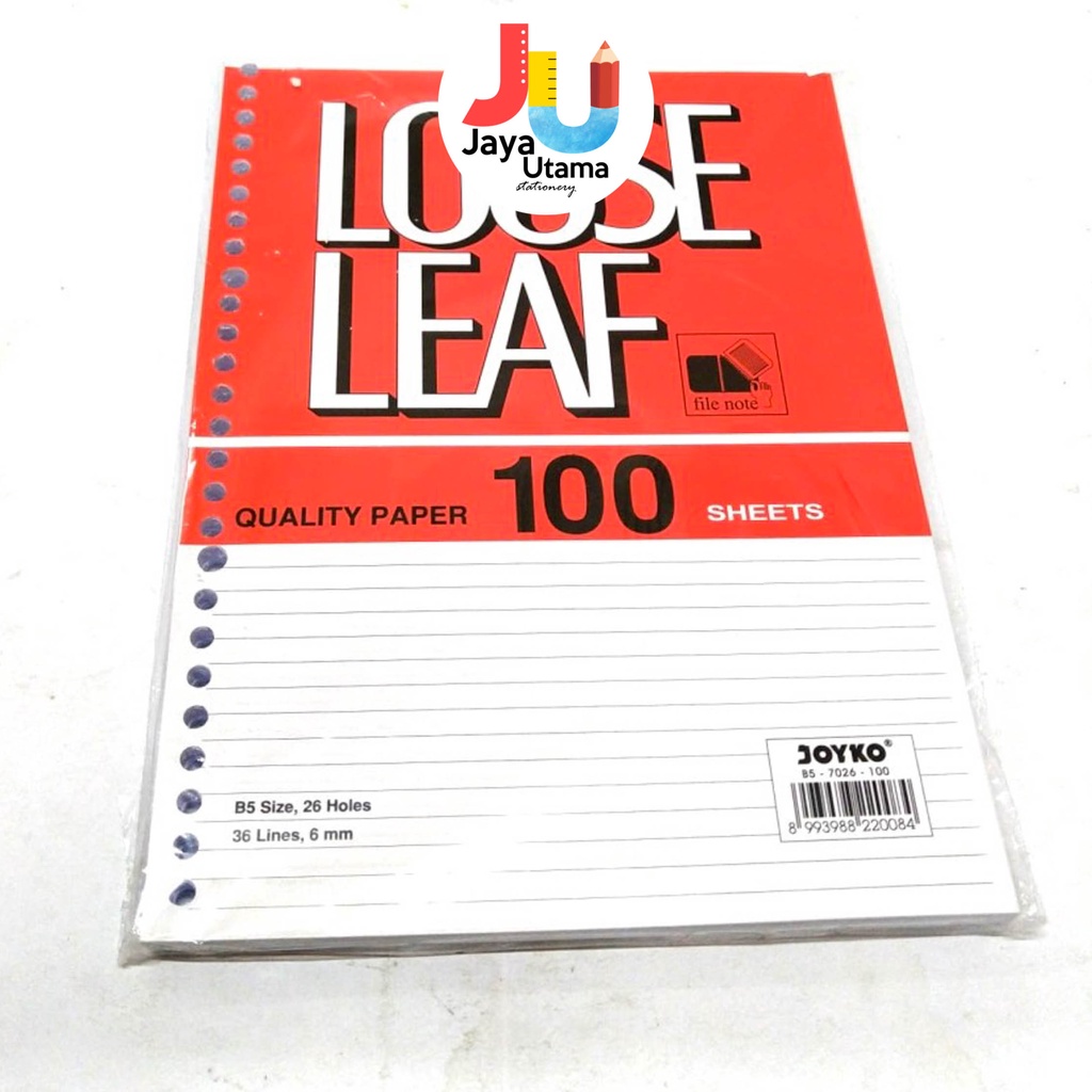 

Loose Leaf B5 100 Lembar Joyko GARIS