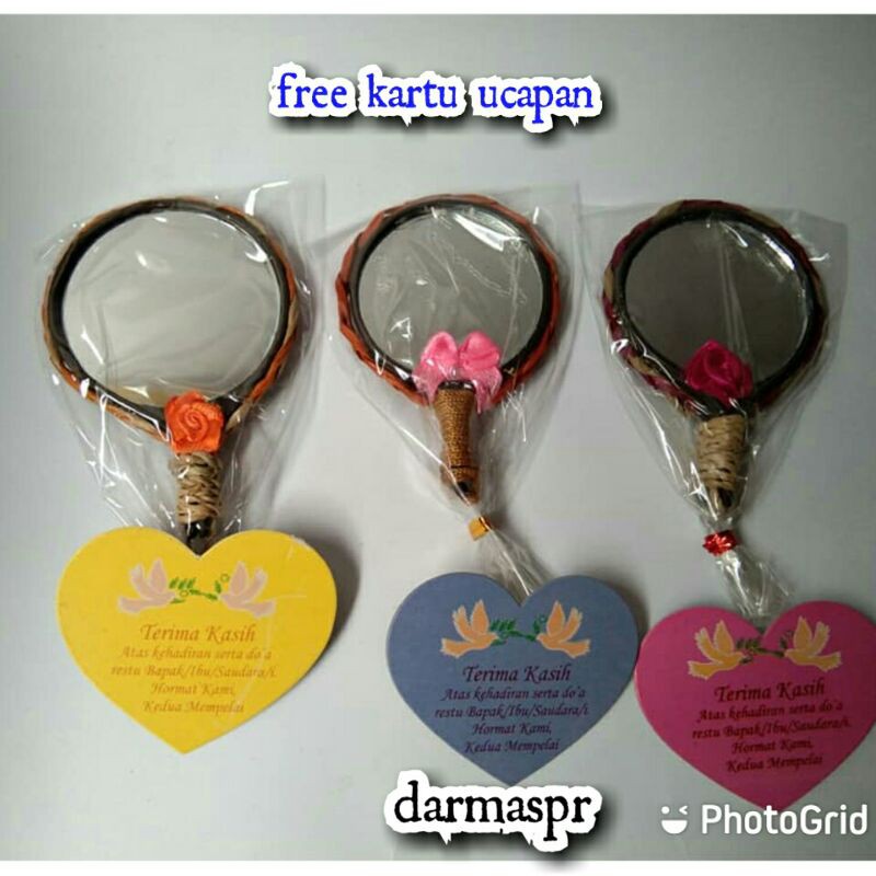 50PCS Souvenir Kaca Gagang Tali Lilit Unik Hadiah Pernikahan Sovenir Murah