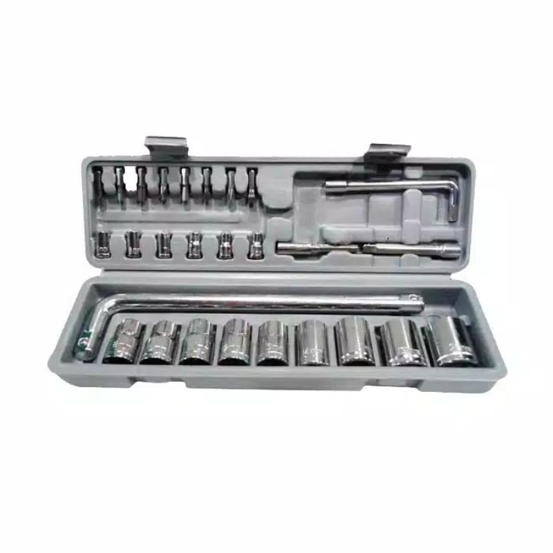 Kenmaster  , 27 PCS  ,  Kunci Sock Set  ,  Socket Wrench Set Kunci Sok