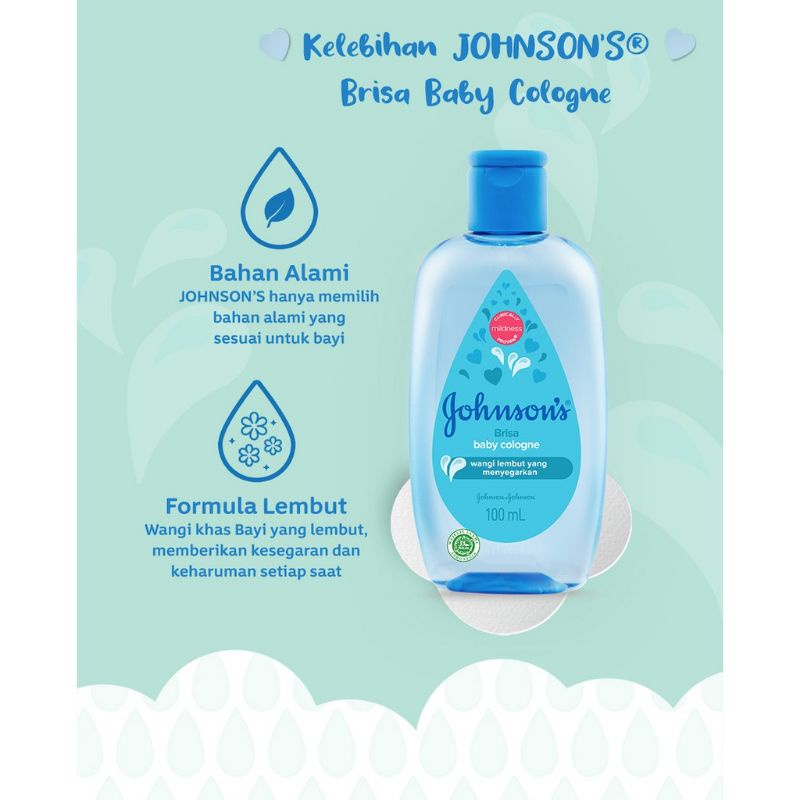 Johnson's Baby Cologne 100ml - Johnsons Minyak Wangi Bayi - Johnson Parfum Bayi Wangi Lembut