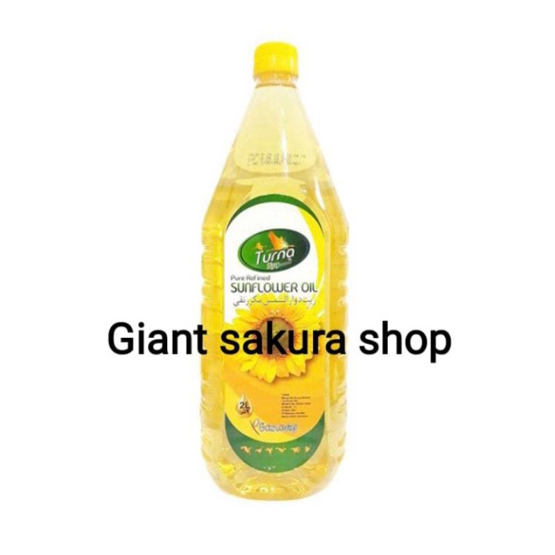 

Turna Sunflower Oil - Turna Minyak Biji Bunga Matahari - 2 L / minyak goreng impor