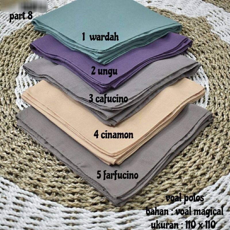 Voal Basic Katun Premium Jahit Tepi
