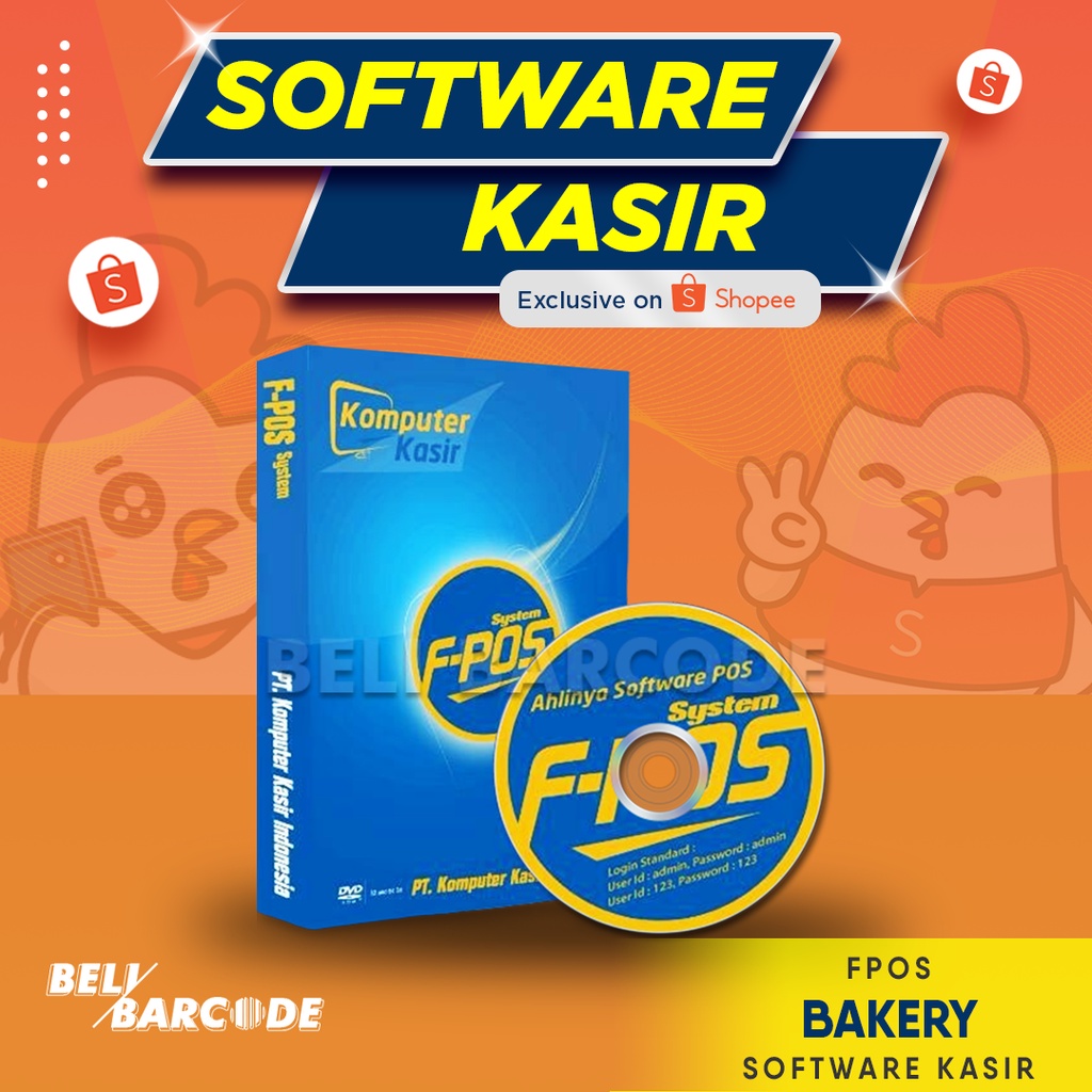 Software System F-Pos Bakery Aplikasi Program Kasir Khusus Toko Kue Original Lengkap