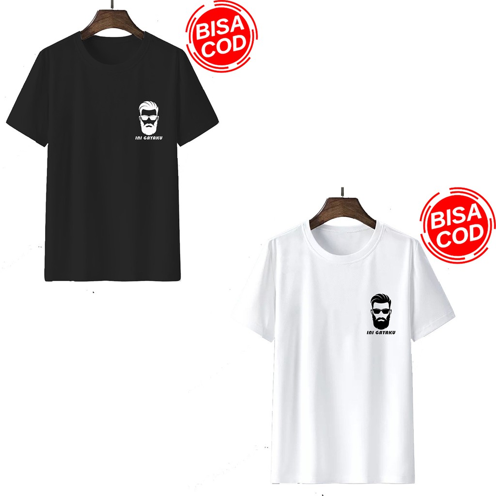 Kaos pria | kaos distro pria motip INI GAYAKU MS030 | Kaos pria sablon digital unisex