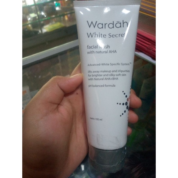 cuci muka wardah white secret