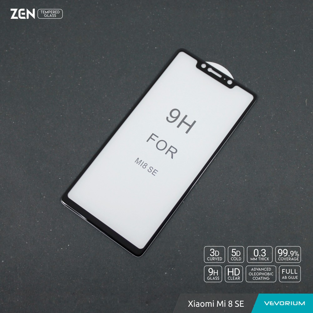 VEVORIUM ZEN 5D Cold Xiaomi Mi 8 SE Mi8 SE 3D Curved Full Tempered Glass