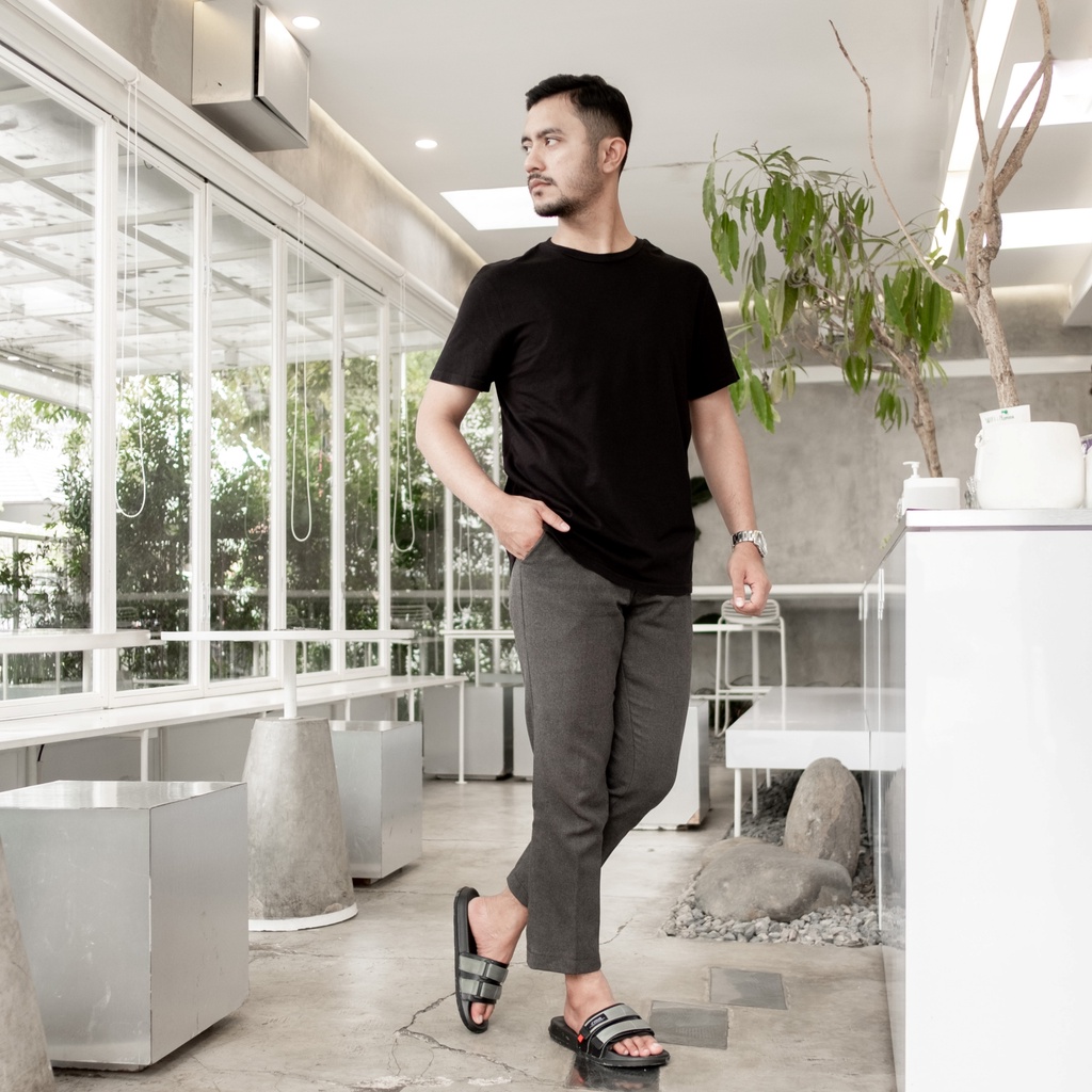 Geta Grey | Sandal EVA Ringan Slop Santai Simple Pria Men Sendal Footwear | FORIND x Volve