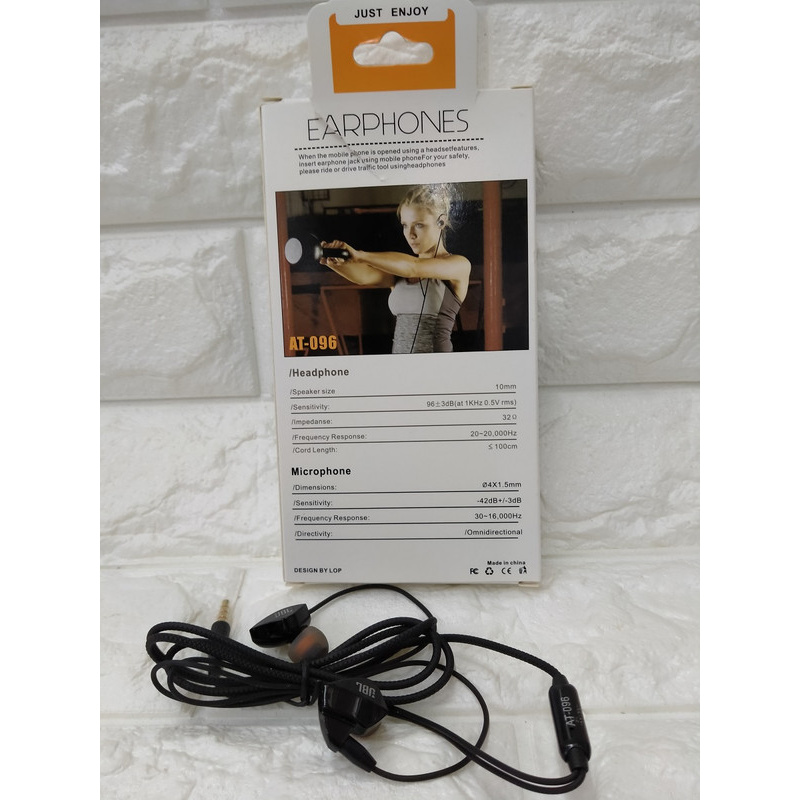HF HANDSFREE HEADPHONE HEADSET EARPHONE AT-096