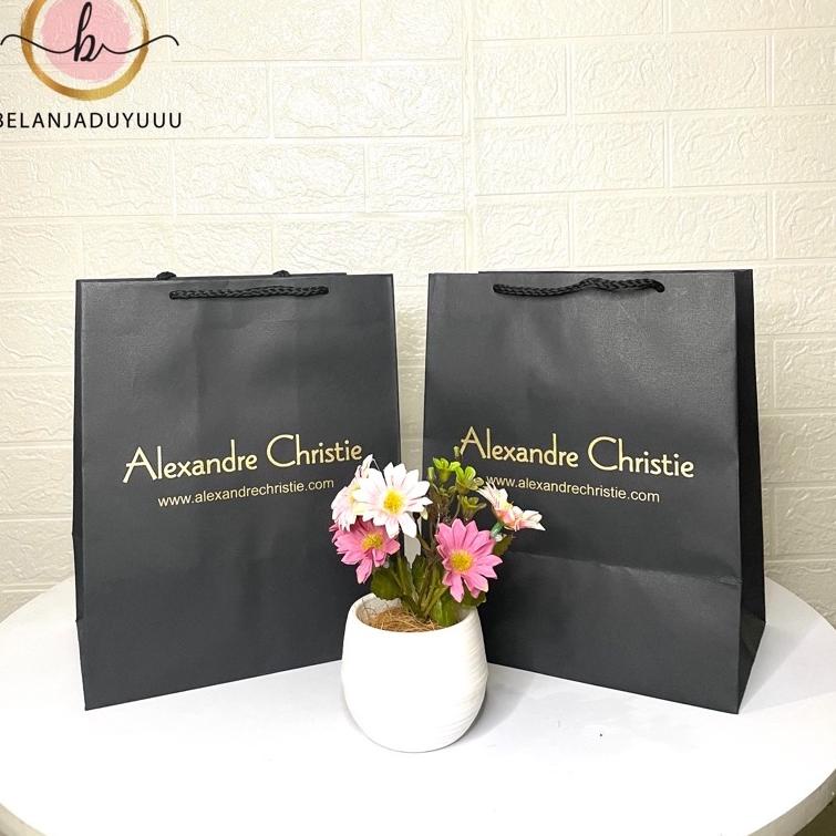 

lp✢Terbatas✩ Paper bag Alexandre Christie Hitam Paper Bag Kotak Jam Tangan 90 ➻