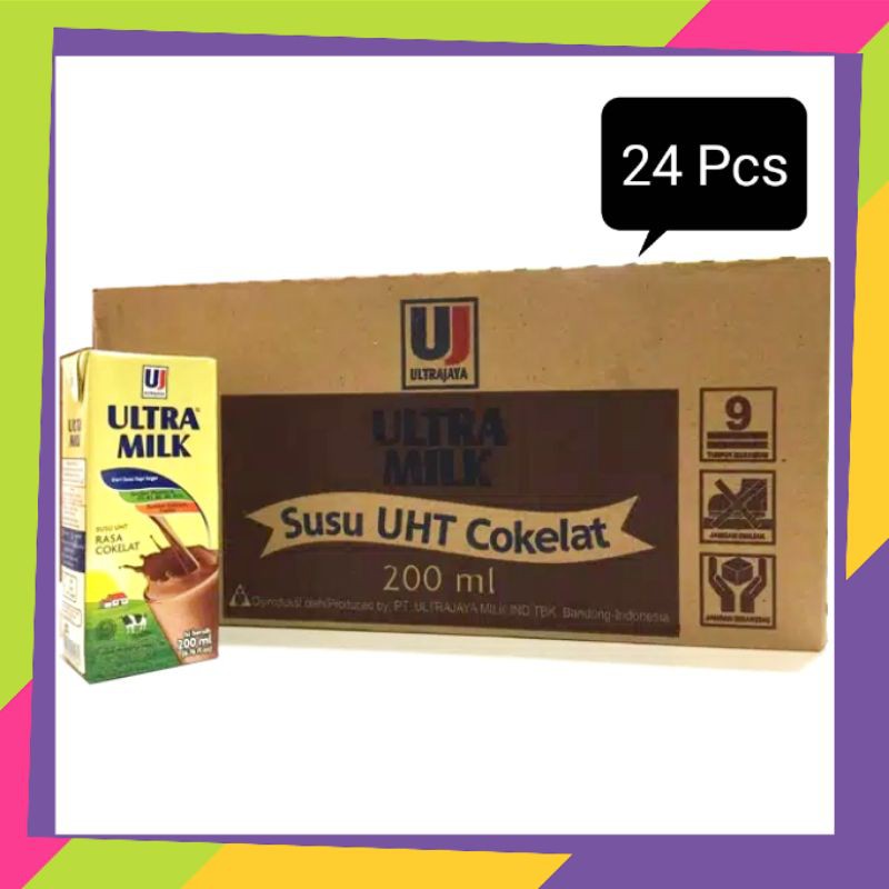 

Susu Ultra jaya UHT coklat {200ml/24 pcs /1 dus}