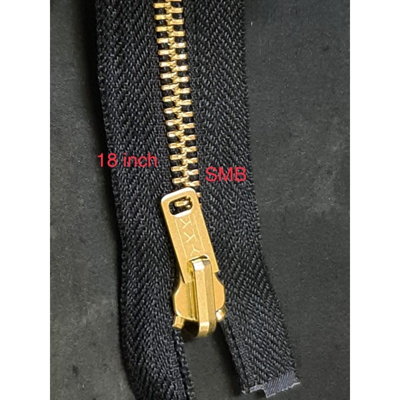 Ritsleting / resleting / zipper YKK RGOR-58 18 in (45cm) u/ jaket kulit bolak balik 1DZ = 12PCS