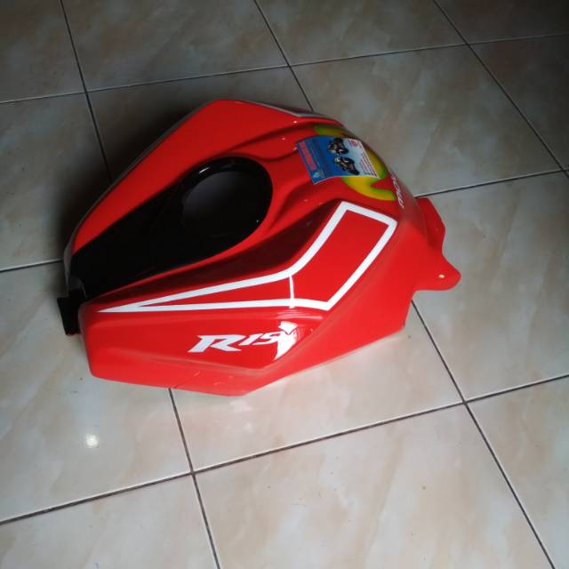 Cover tangki YAMAHA R 15 v2 R15 old besic all new CBR250RR merah list putih