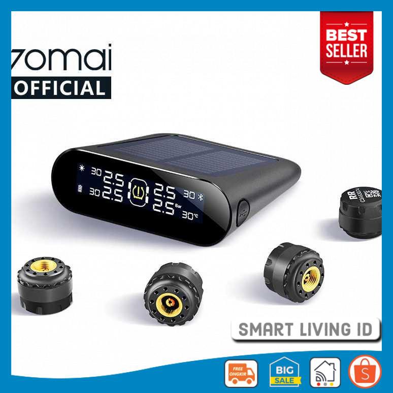 70mai Midrive Monitoring Tekanan Ban Mobil TPMS Solar Power T02