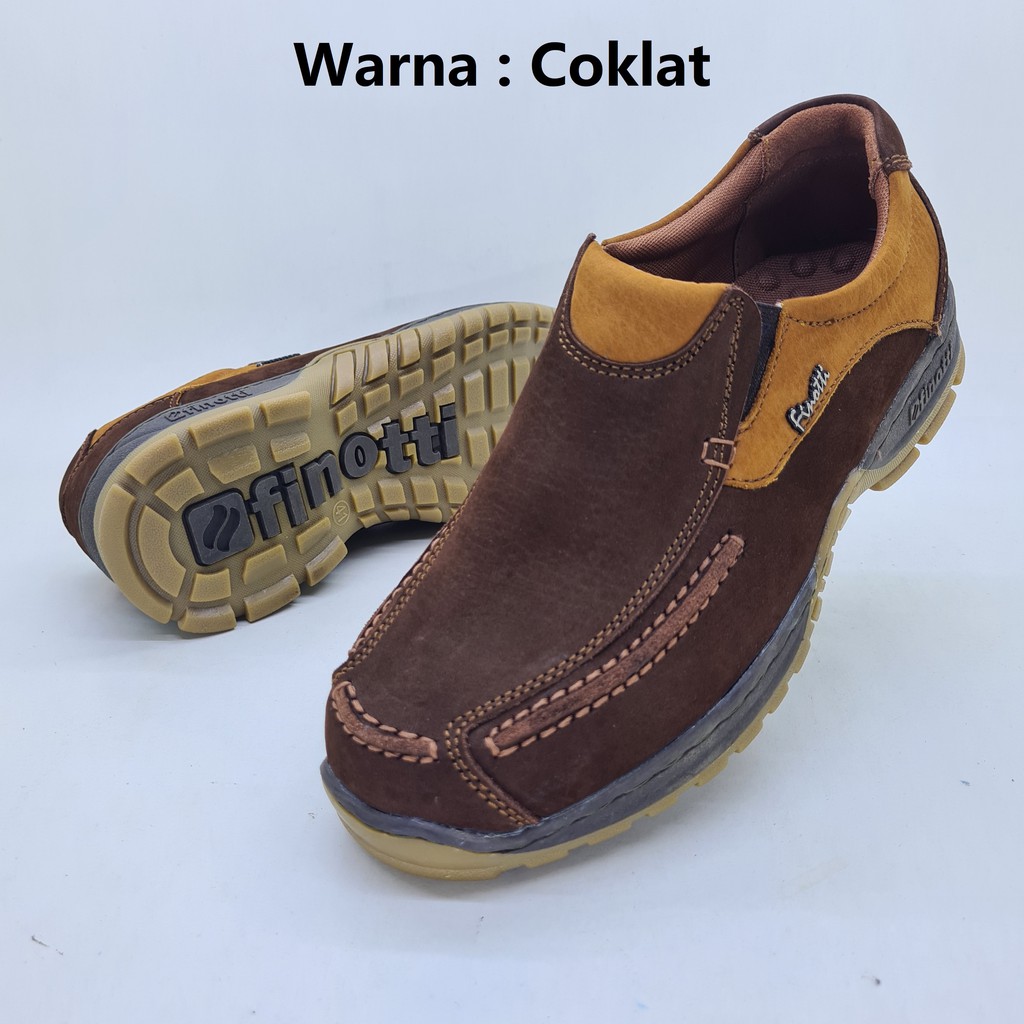 Sepatu kulit asli FN17-05 Finotti