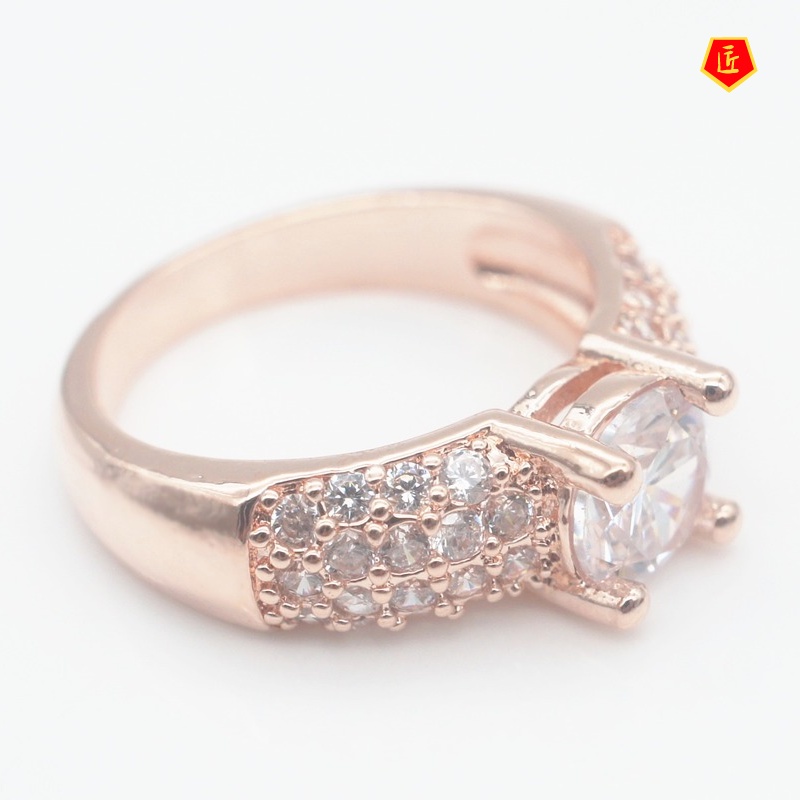 [Ready Stock]High-End Platinum  Ring Trendy Fashion