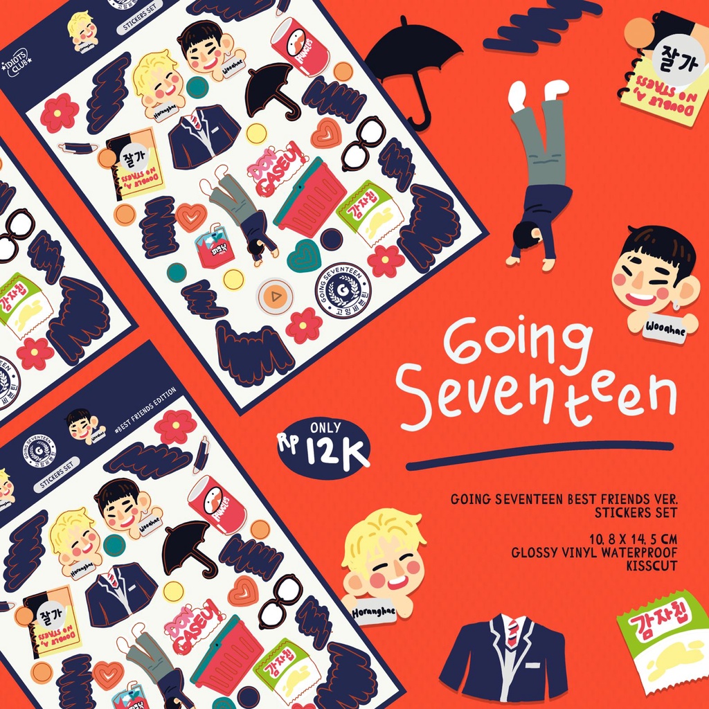 

Going Seventeen: Best Friends ver. stickers set - idiotsclub