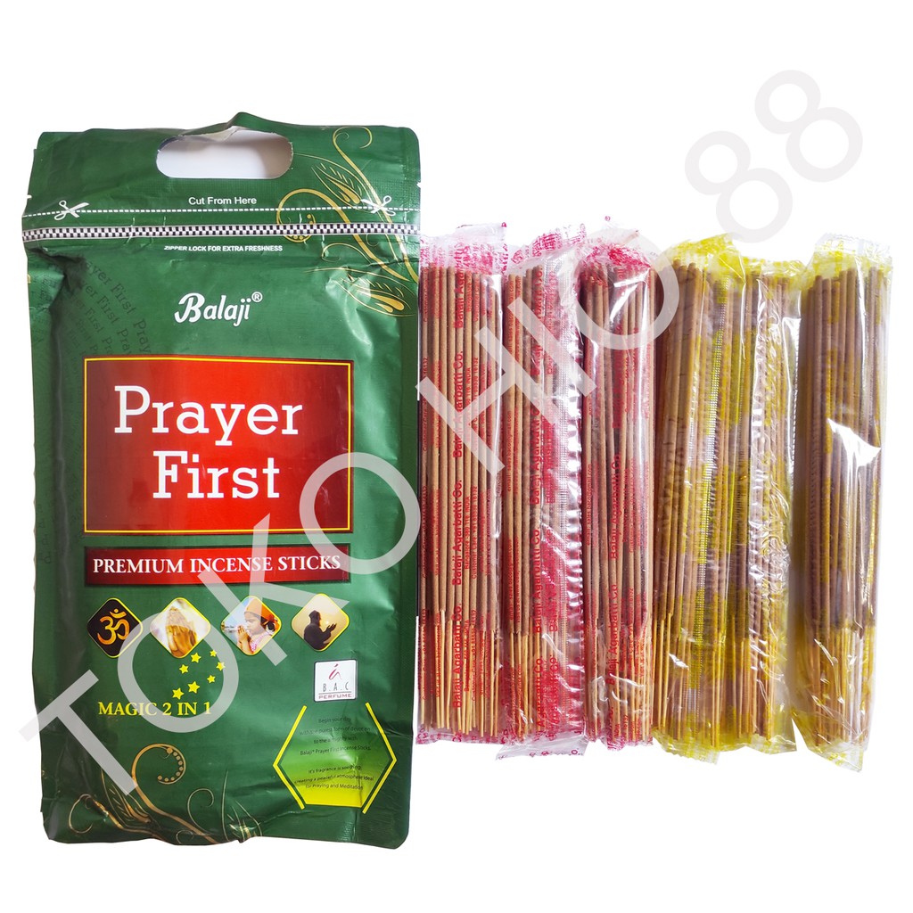 Hio Harum Dupa Wangi Aromaterapi Merk Balaji Prayer First Premium Incense Sticks Magic 2 in 1