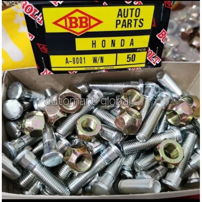 Baut roda honda crv jazz brio Mobilio hrv brv freed asli japan