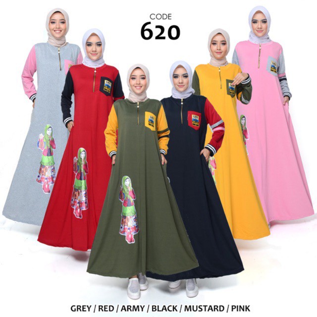 GAMIS MONA LIFE BABYTERRY JUMBO XXL MURAH BUSUI SAKU LIST APLIKASI GIRL KANTONG SPORTY MUSLIMAH