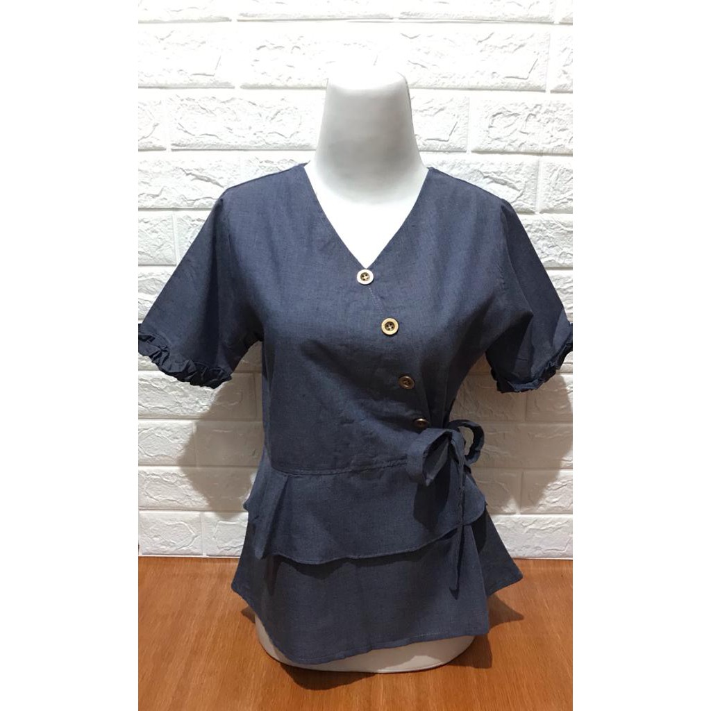 Manda Fashion - BLOUSE WANITA / CEWEK RUNI TOP Bahan Supernova Size M-2